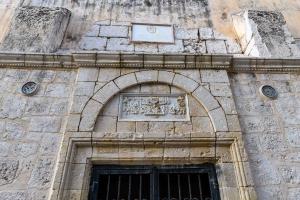 Entrance to one of the many historic buildings in Acre