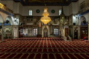 Inside the Al-Jazzar mosque, Acre